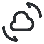 Cloud Change SVG Icon